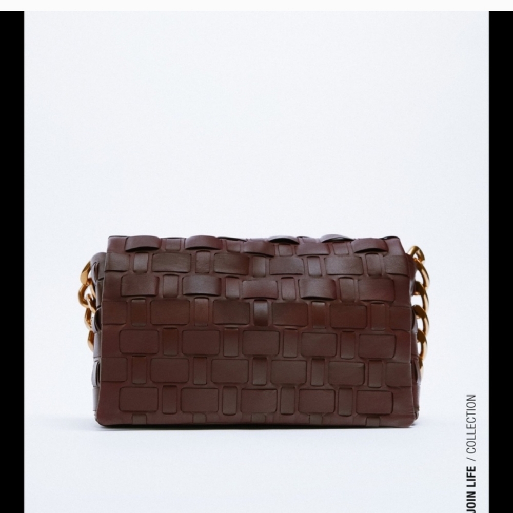 Zara leather chain  bag
